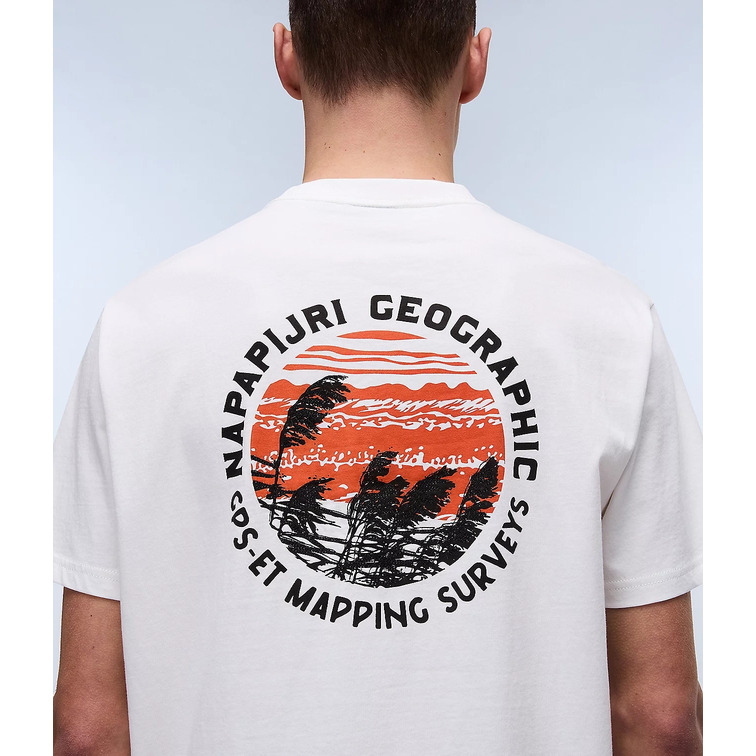 CAMISETA HOMBRE  NAPAPIJRI S-VIGNONI BACK SS 206 WHITE HE