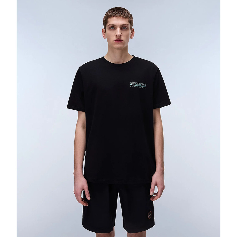 CAMISETA HOMBRE  NAPAPIJRI S-VIGNONI BACK SS 941 BLACK BE