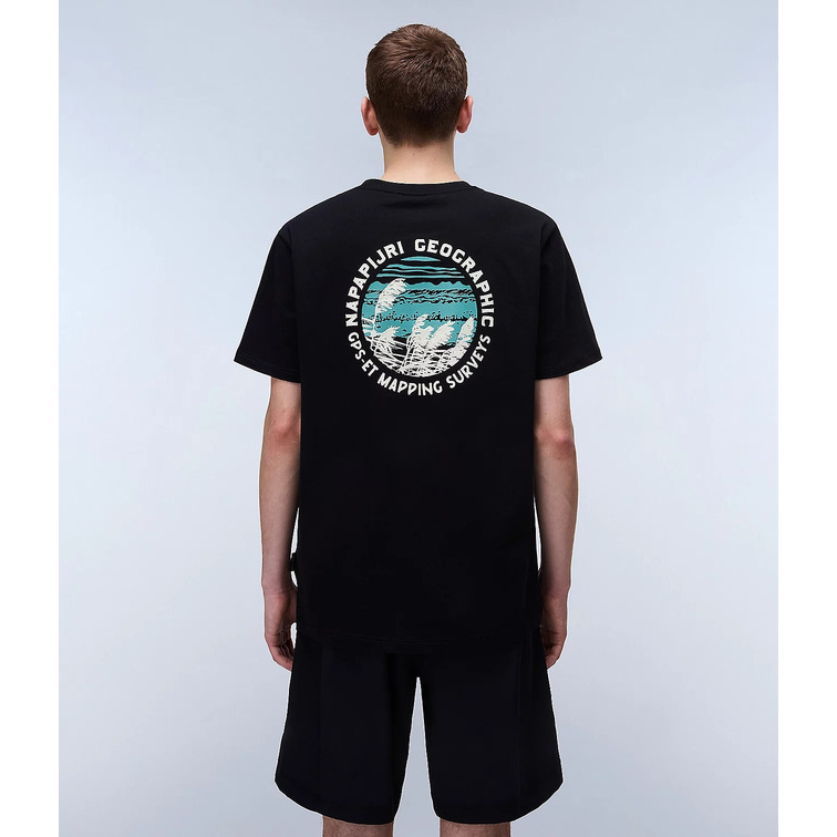 CAMISETA HOMBRE  NAPAPIJRI S-VIGNONI BACK SS 941 BLACK BE