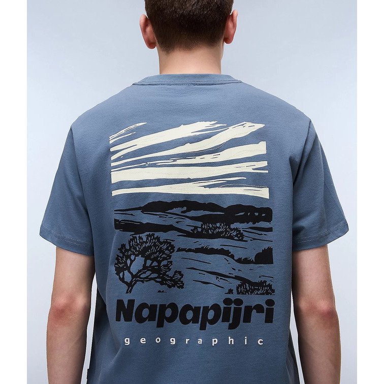 CAMISETA HOMBRE  NAPAPIJRI S-VIGNONI BACK SS G1Y STORMY W