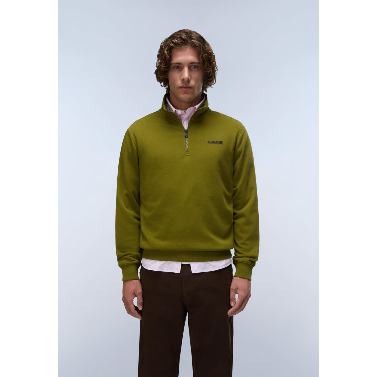 SUDADERA MEDIA CREMALLERA HOMBRE NAPAPIJRI EN FRENCH TERRY