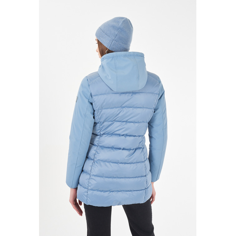 CAZADORA ACOLCHADA MUJER YES ZEE CON CAPUCHA