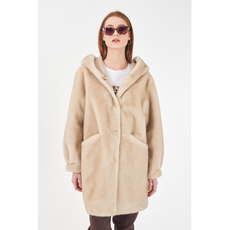 ABRIGO MUJER  YES ZEE CAPPOTTO DONNA CON CAPPUCCIO