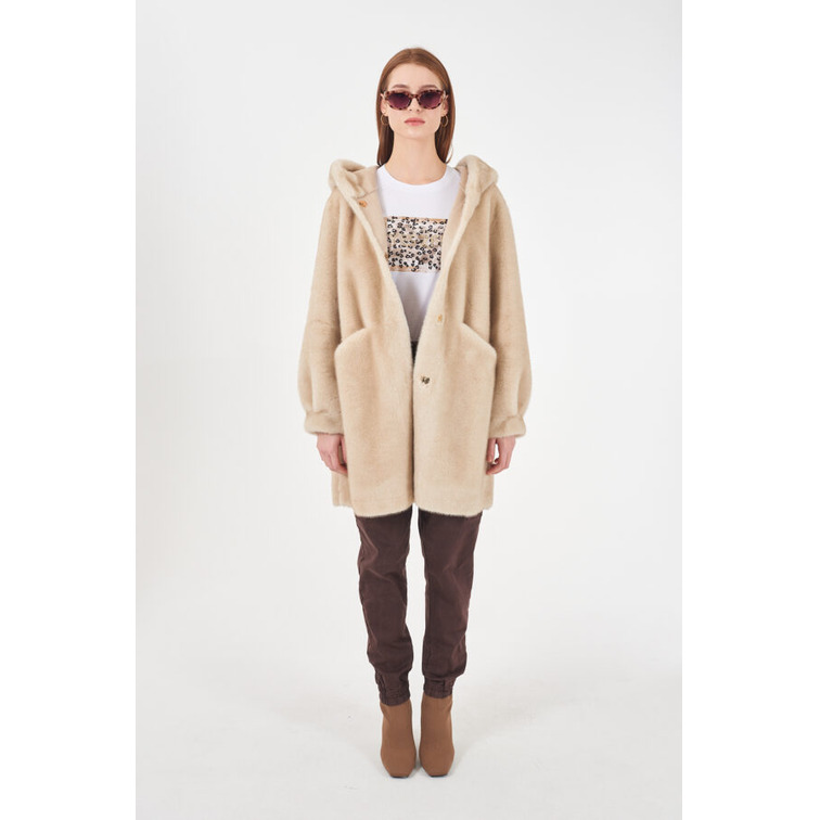 ABRIGO MUJER  YES ZEE CAPPOTTO DONNA CON CAPPUCCIO