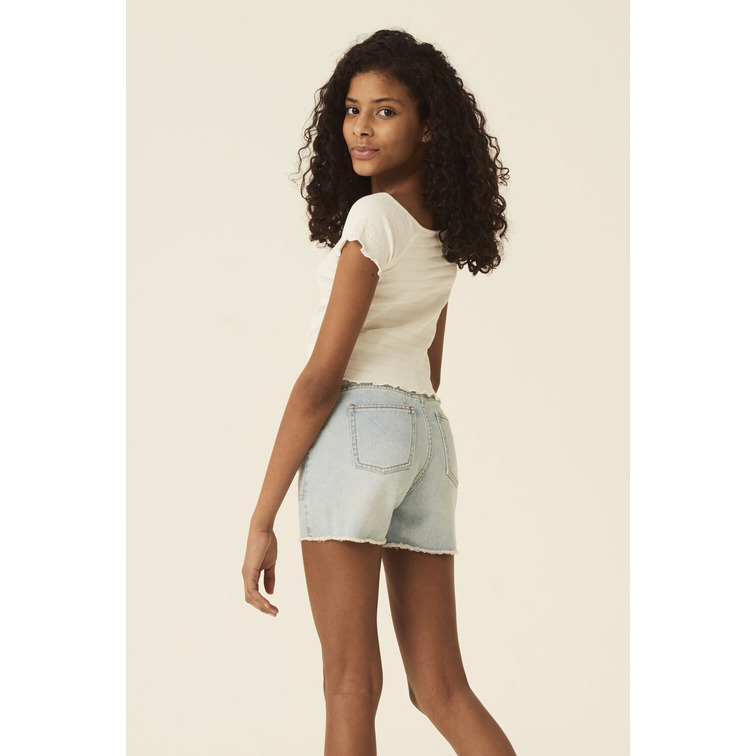 CAMISETA CON VOLANTES NIÑA GARCIA JEANS