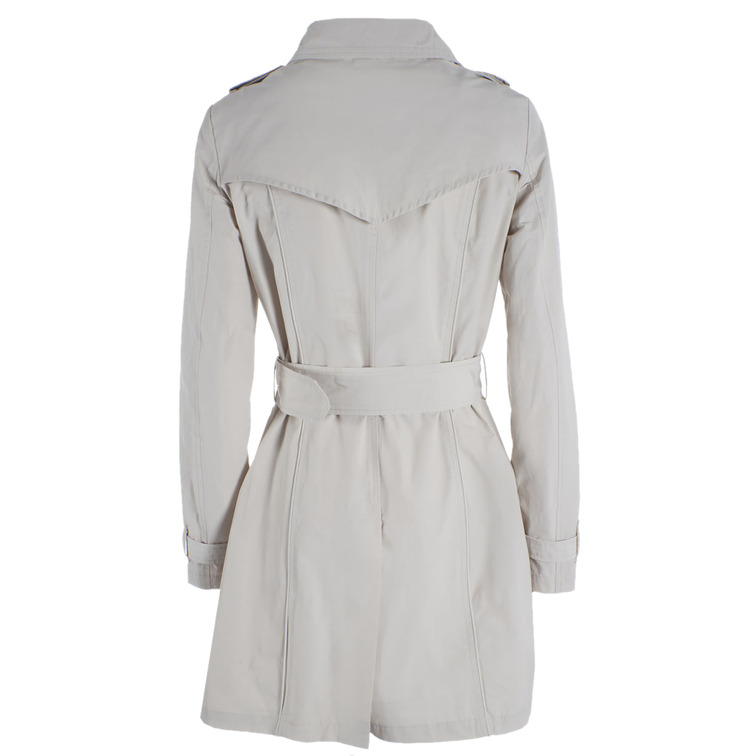 GABARDINA CON CINTURÓN Y DOBLE BOTONADURA MUJER YES ZEE