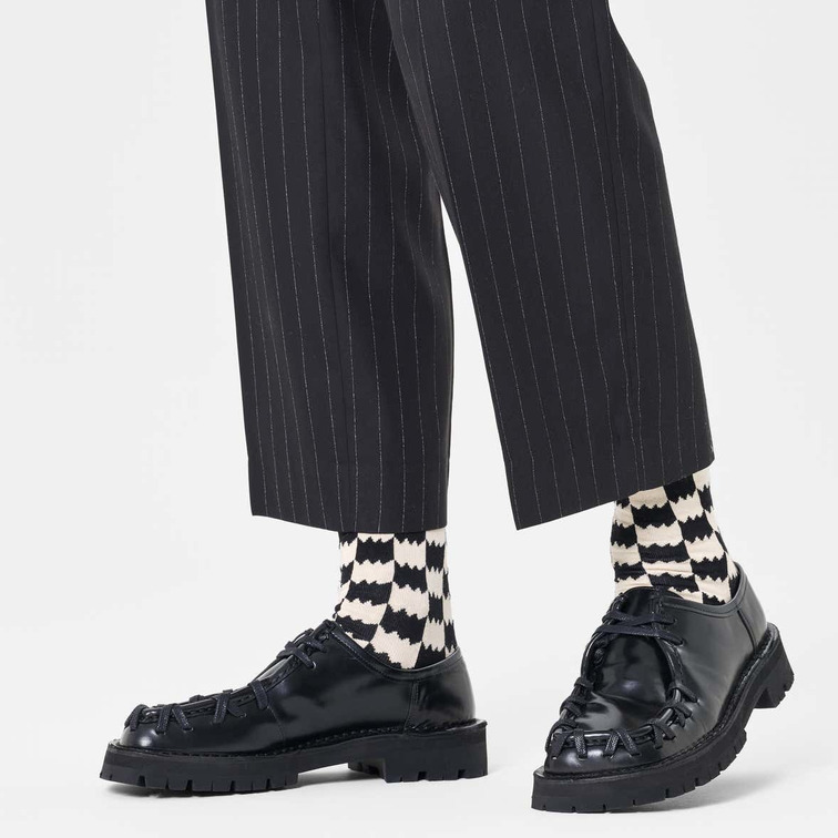  HAPPY DIZZY CHECK SOCK