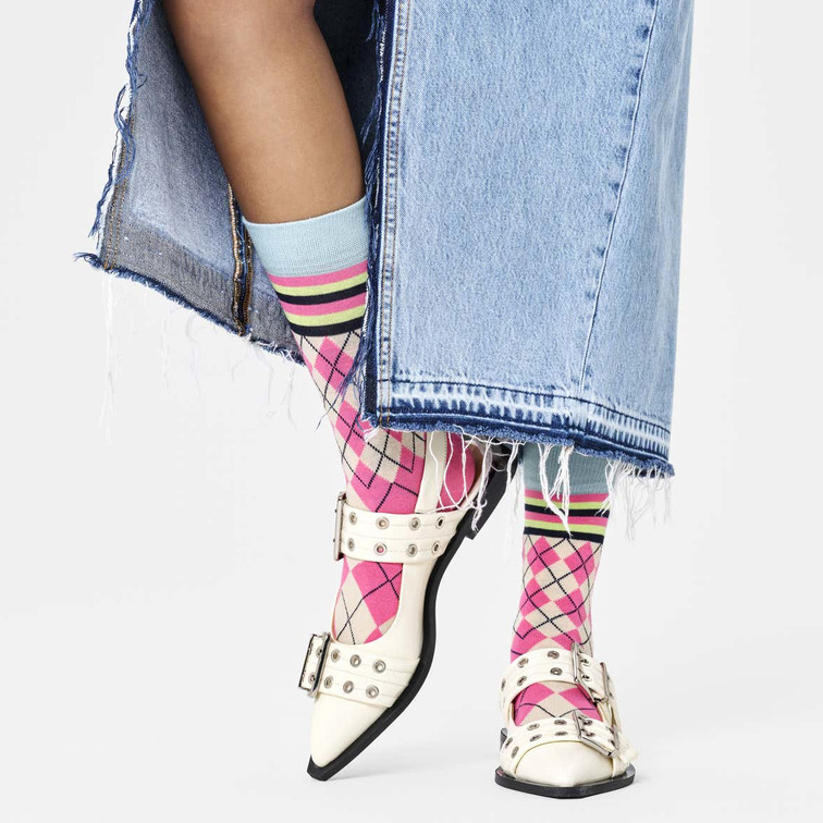  HAPPY MIXED ARGYLE SOCK