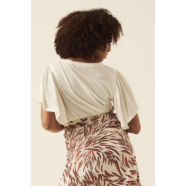 CAMISETA CON MANGAS MARIPOSA MUJER GARCIA JEANS