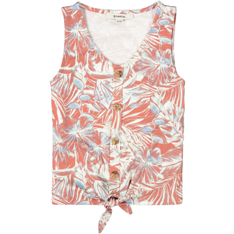 CAMISETA ANUDADA CON BOTONES NIÑA GARCIA JEANS