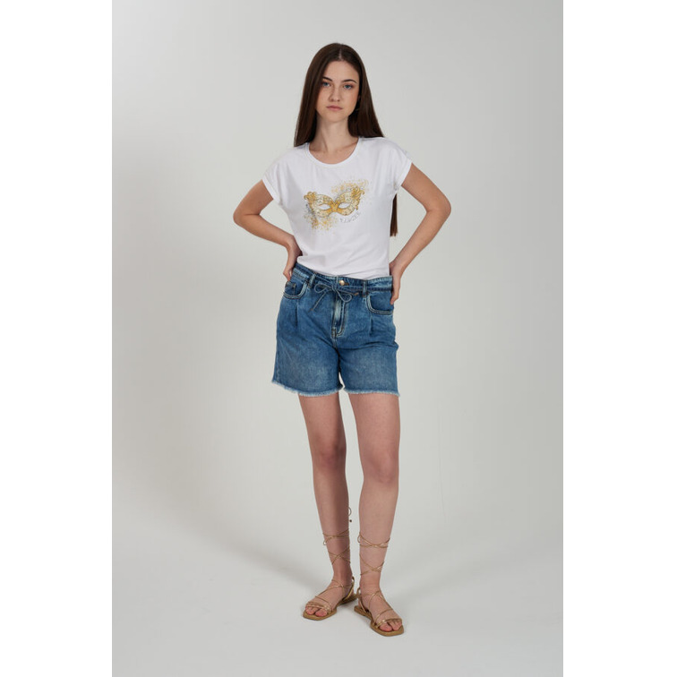 MUJER SHORTS JEANS DONNA 5 TASCHE CO J711