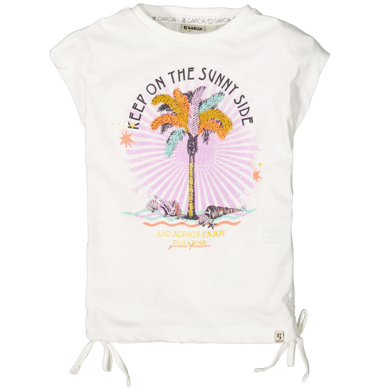 CAMISETA CON NUDOS LATERALES NIÑA GARCIA JEANS