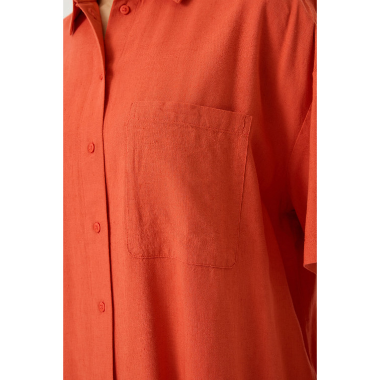 CAMISA MANGA MUJER MUJER GARCIA JEANS CON BOLSILLO
