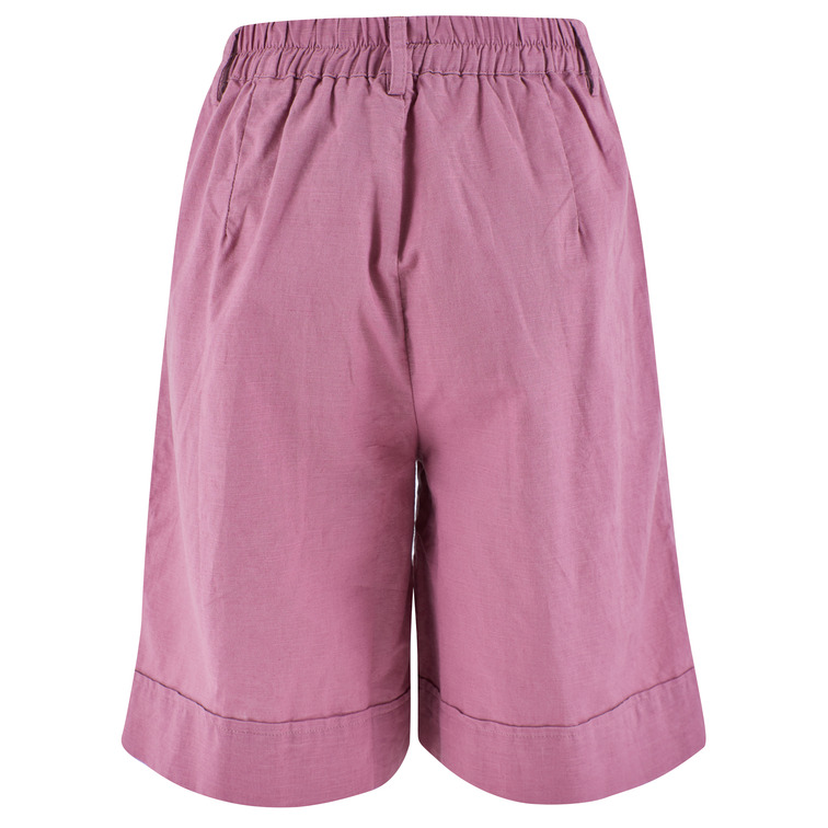 MUJER BERMUDA DONNA IN MISTO LINO CO 0437