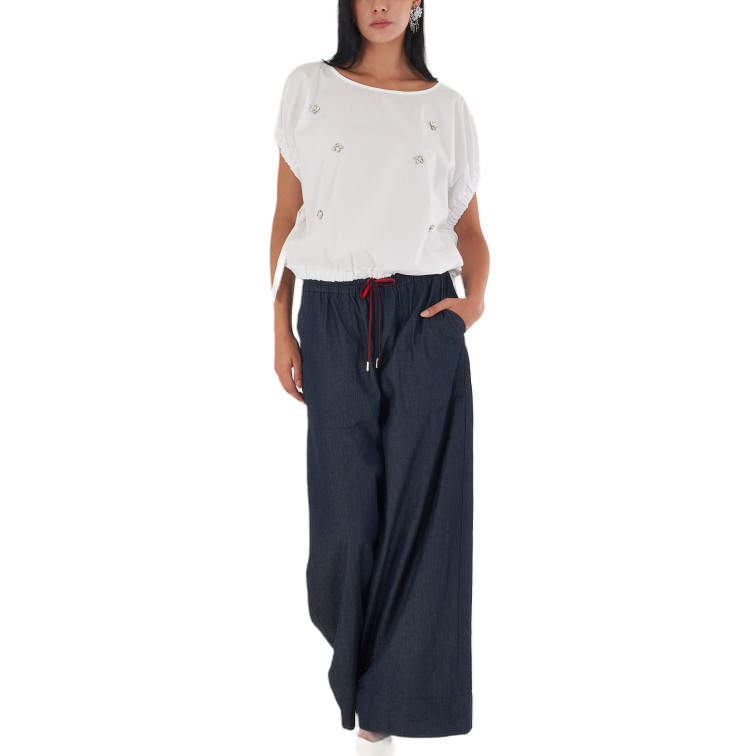 PANTALÓN MUJER  YES ZEE PANTALONE DONNA PALAZZO