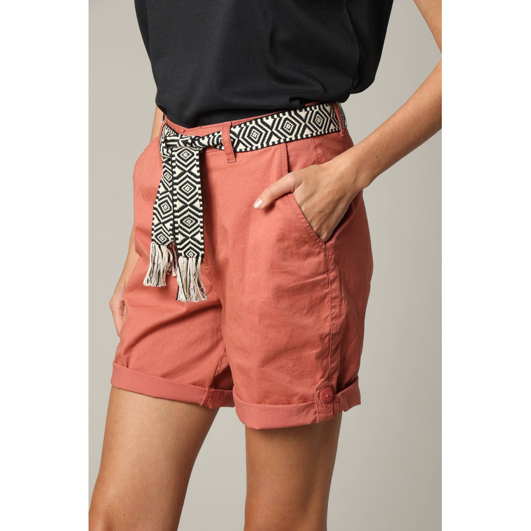 PANTALÓN CORTO MUJER DEELUXE CINTURON ETNICO