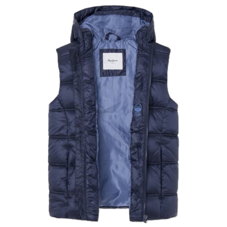 CHALECO ACOLCHADO NIÑO PEPE JEANS CON CAPUCHA