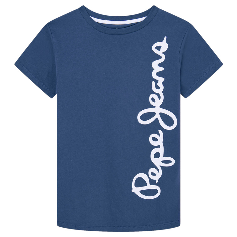CAMISETA ALGODÓN LOGO VERTICAL NIÑO PEPE JEANS WALDO