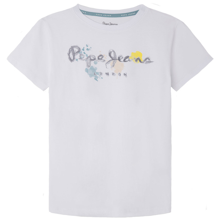 CAMISETA LOGO EFECTO ACUARELA NIÑO PEPE JEANS