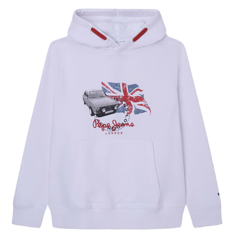SUDADERA CAPUCHA LOGO ESTAMPADO NIÑO PEPE JEANS TROY