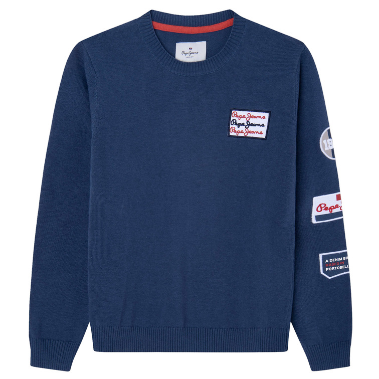 JERSEY ALGODÓN DETALLE PARCHES NIÑO PEPE JEANS KIRAM