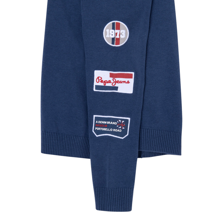 JERSEY ALGODÓN DETALLE PARCHES NIÑO PEPE JEANS KIRAM