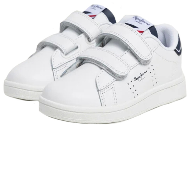 ZAPATILLA DE PIEL INFANTIL PEPE JEANS CIERRE VELCRO