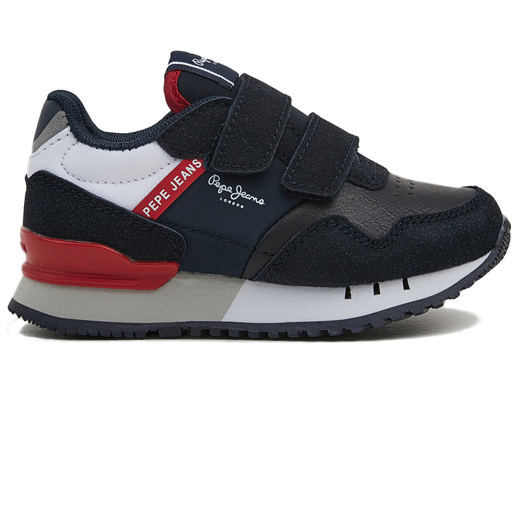 ZAPATILLA CON VELCRO NIÑO PEPE JEANS LONDON ONE COVER BK