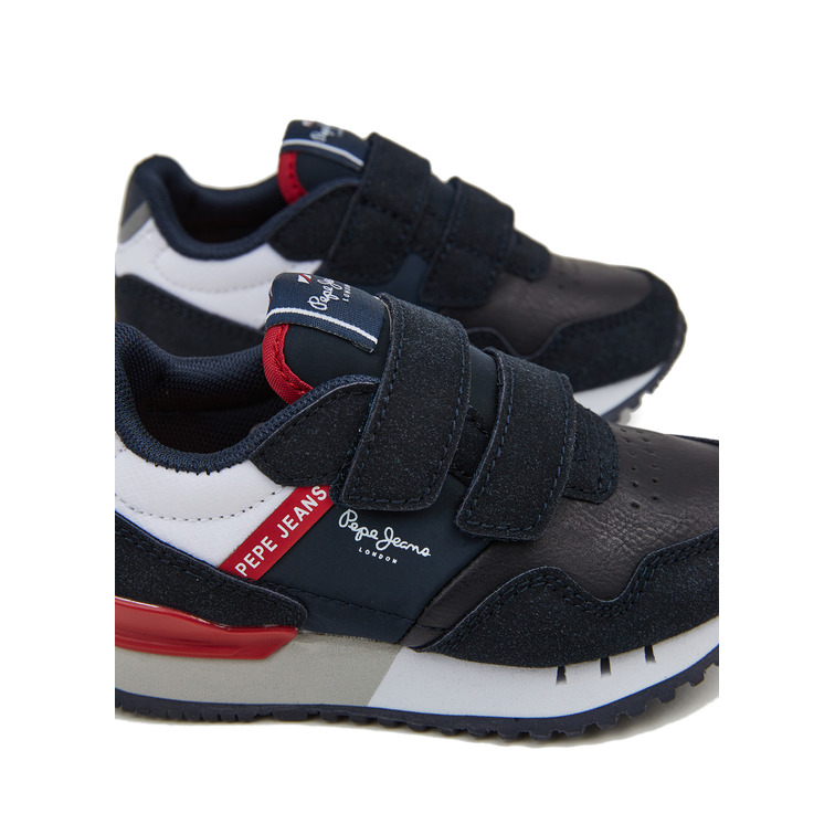 ZAPATILLA CON VELCRO NIÑO PEPE JEANS LONDON ONE COVER BK