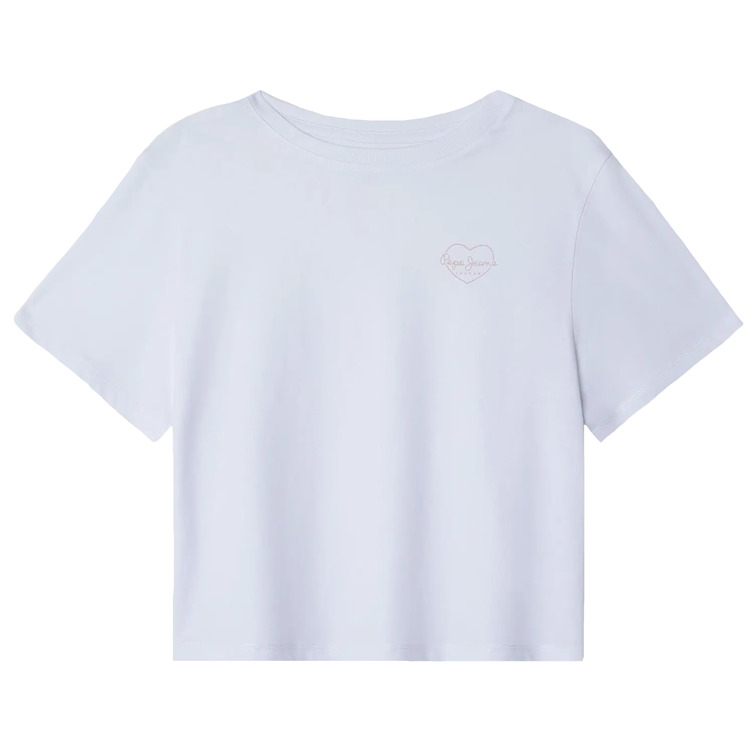CAMISETA NIÑA PEPE JEANS LOGO CORAZON FIT HOLGADO