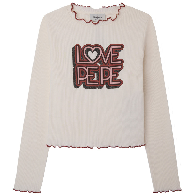 CAMISETA LETRAS ESTAMPADAS NIÑA PEPE JEANS BELOVE