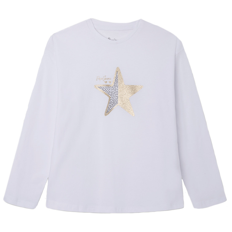 CAMISETA DETALLES GLITTER NIÑA PEPE JEANS BRANDIE