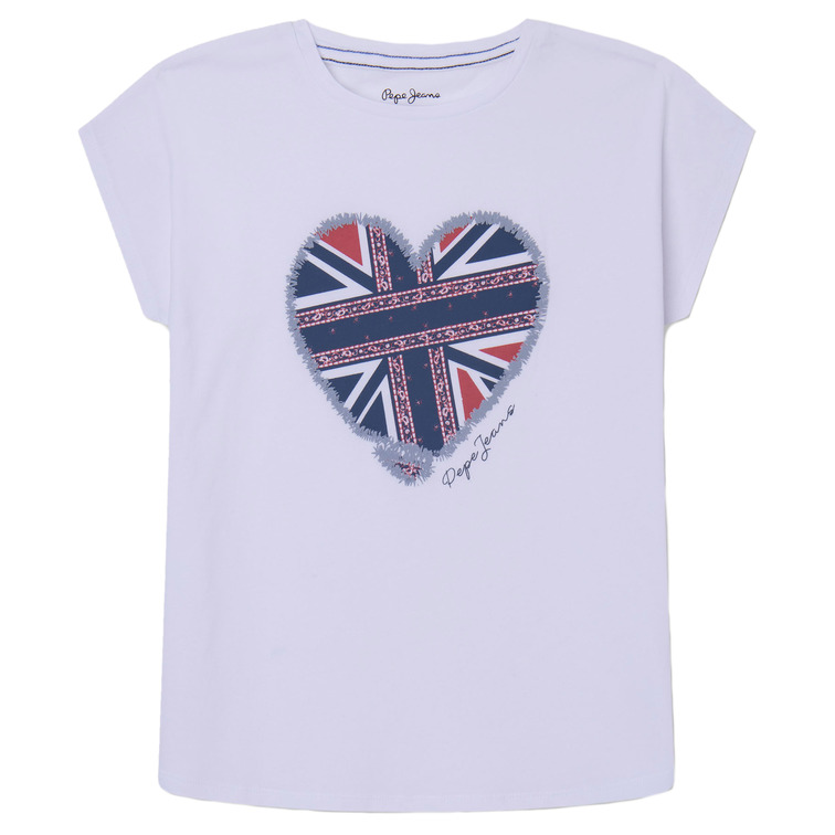 CAMISETA ESTAMPADO CORAZÓN CANALÉ NIÑA PEPE JEANS PRUDENCE