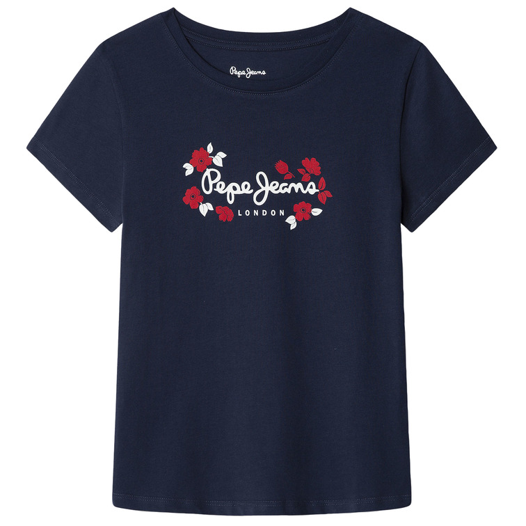 CAMISETA NIÑA PEPE JEANS DETALLES FLORALES