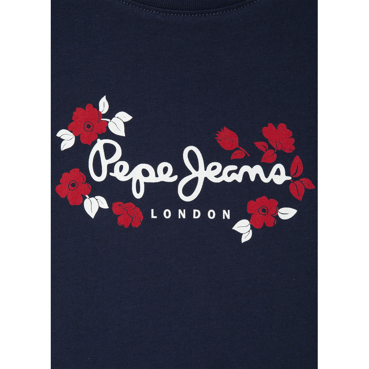 CAMISETA NIÑA PEPE JEANS DETALLES FLORALES
