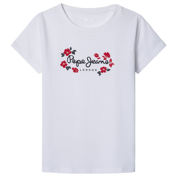 CAMISETA NIÑA PEPE JEANS DETALLES FLORALES