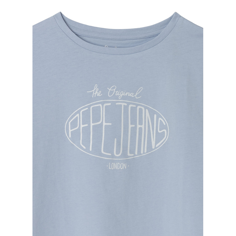 CAMISETA NIÑA PEPE JEANS LOGO ESTAMPADO FIT HOLGADO