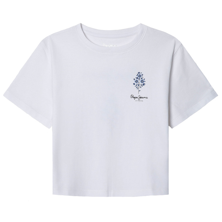 CAMISETA CROPPED NIÑA PEPE JEANS LOGO ESTAMPADO