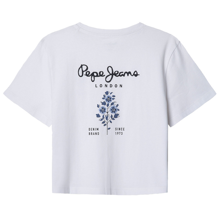 CAMISETA CROPPED NIÑA PEPE JEANS LOGO ESTAMPADO