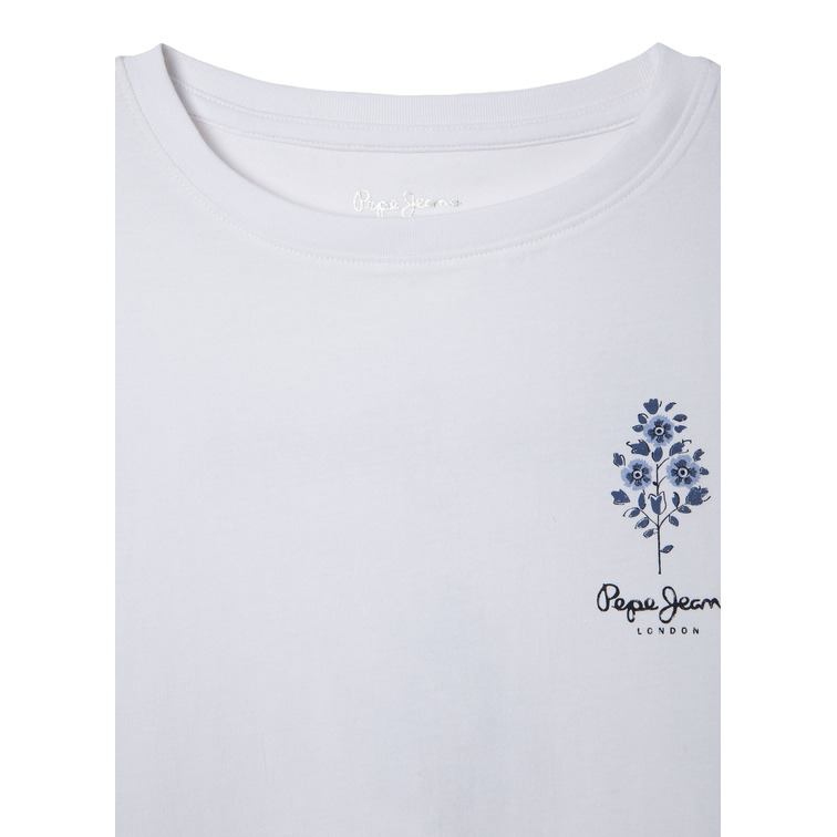 CAMISETA CROPPED NIÑA PEPE JEANS LOGO ESTAMPADO