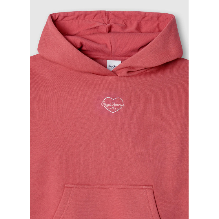 SUDADERA CON CAPUCHA NIÑA PEPE JEANS FIT RELAXED