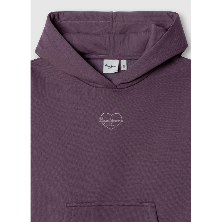 SUDADERA CON CAPUCHA NIÑA PEPE JEANS FIT RELAXED