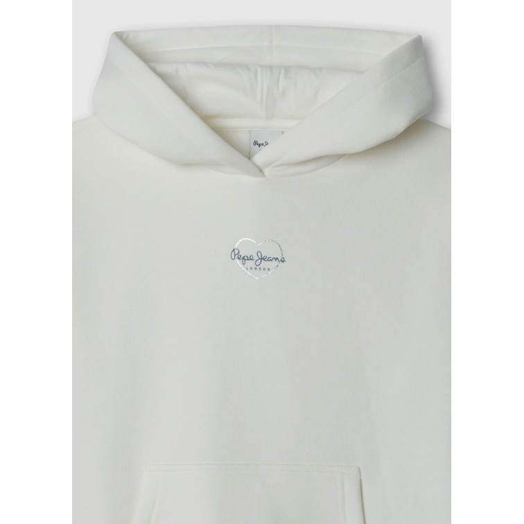 SUDADERA CON CAPUCHA NIÑA PEPE JEANS FIT RELAXED