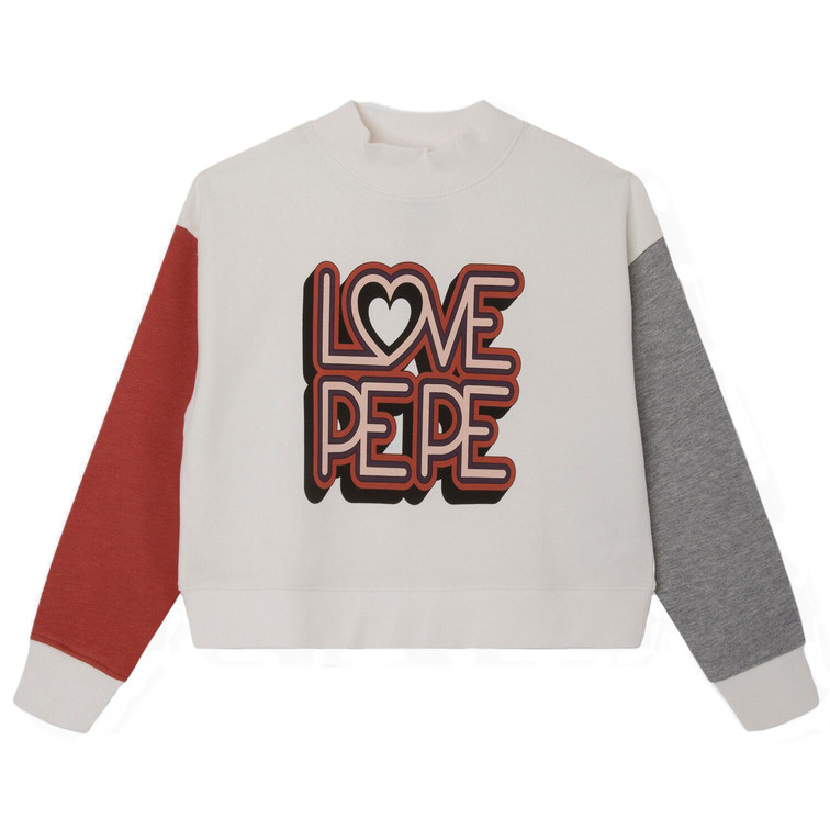 SUDADERA BÁSICA CONTRASTES NIÑA PEPE JEANS ESSIE 