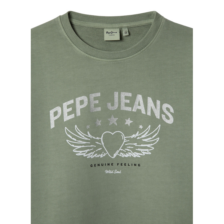 SUDADERA NIÑA PEPE JEANS CON LOGO