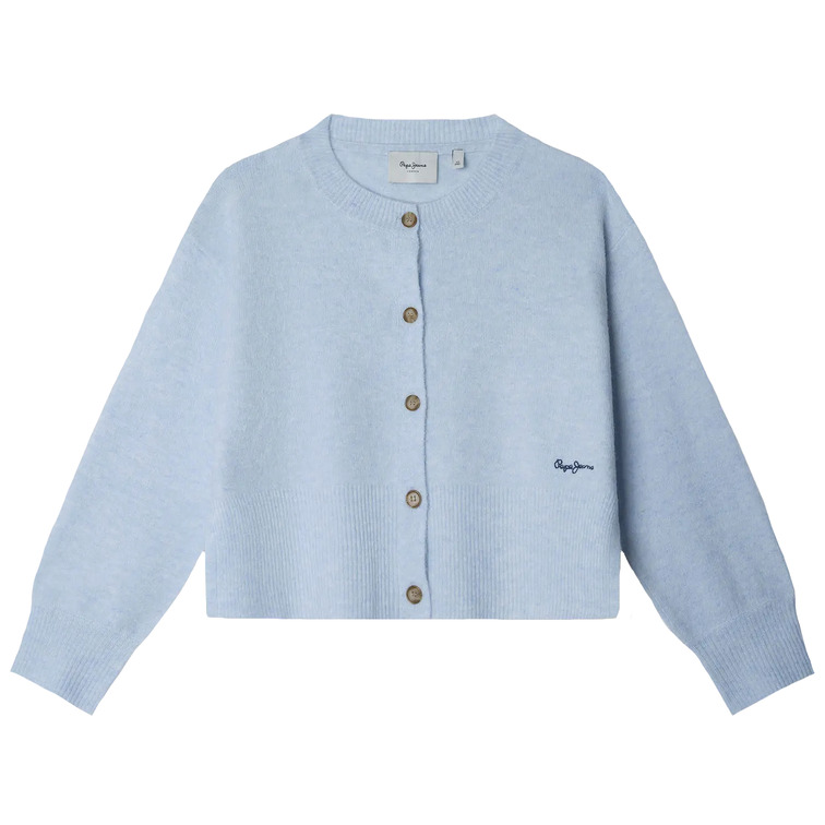 CÁRDIGAN DE PUNTO NIÑA PEPE JEANS CUELLO REDONDO