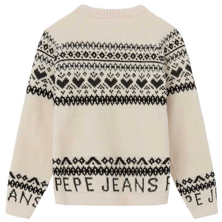 JERSEY JACQUARD CUELLO REDONDO NIÑA PEPE JEANS ROSALIA