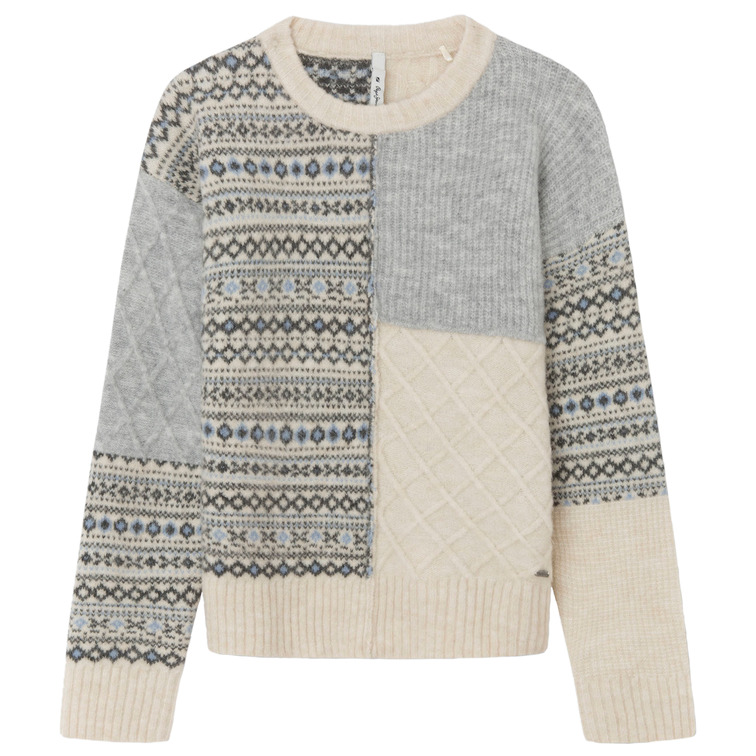 JERSEY PATCHWORK JACQUARD NIÑA PEPE JEANS VIRI
