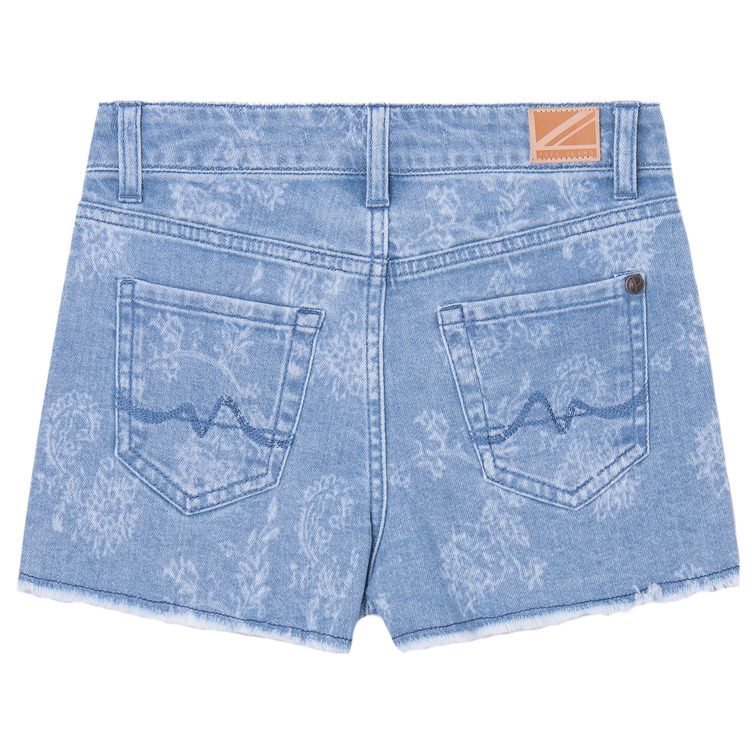 SHORT DENIM ESTAMPADO FLORES NIÑA PEPE JEANS PATTY