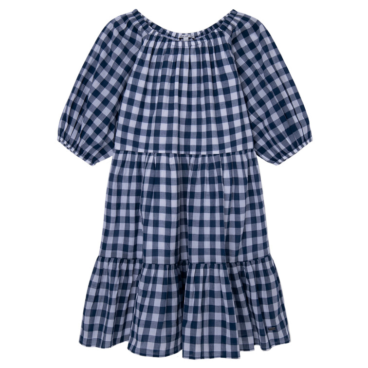 VESTIDO ESTAMPADO CUADROS NIÑA PEPE JEANS SORETA